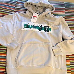 Jordan X Union Light Gray Hoodie with Green Logo size large new tags